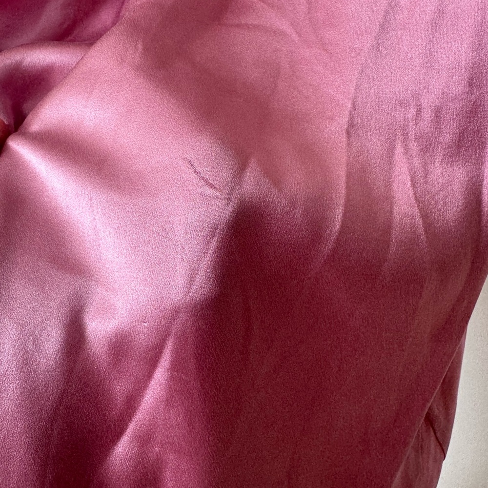 Dannijo Pink Silk Maxi Slip Dress Bias Cut L - Picture 15 of 15